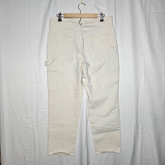 J.Crew High Rise 90s Classic Straight Carpenter Jean Cotton Organic Natural 29 - Picture 6 of 15